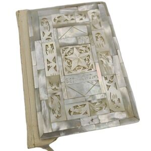 Vintage 1950 Mother of Pearl RED LETTER NEW TESTAMENT Bible Christmas Gift